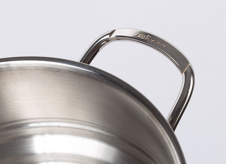 آبکش استیل دسته‌دار safinox