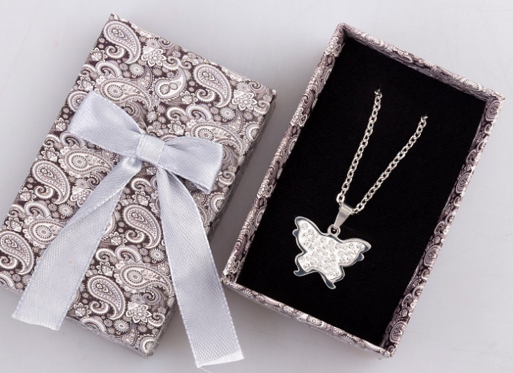 گردنبند نگین دار زنانه Steel