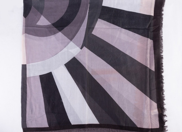 روسری قواره دار ZIBOO طرح Chanel