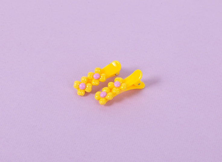 گیره مو انبری طرح گل