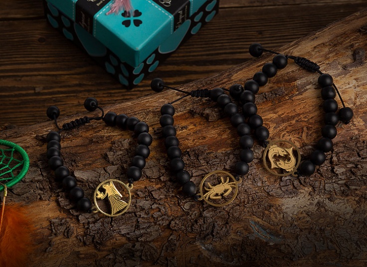 دستبند سنگی ماه تولد