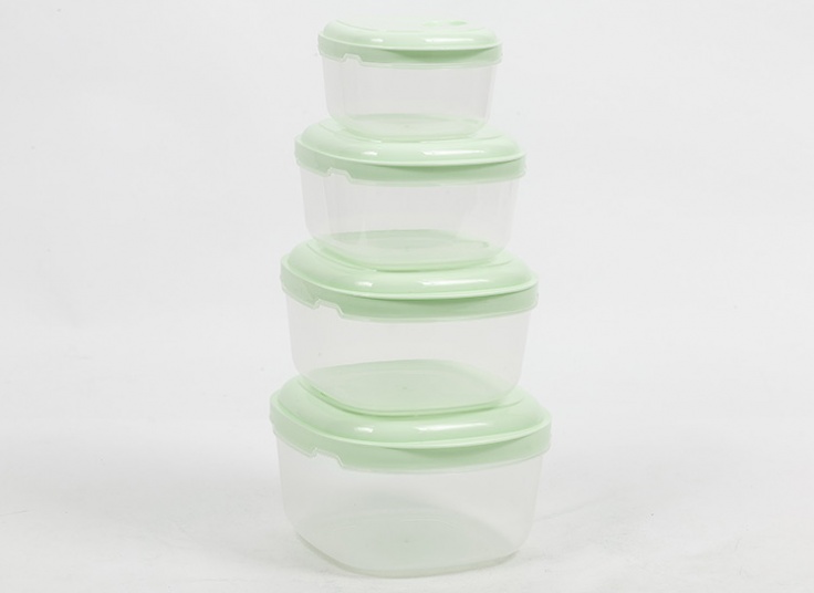 ست ظرف 4 تکه درب دار Polinik