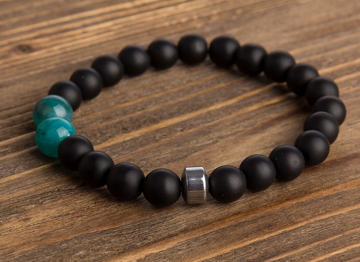 دستبند مهره ای اونیکس