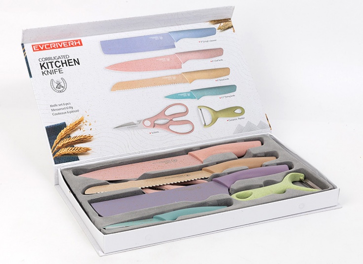 ست چاقو آشپزخانه 6 پارچه EVCRIVERH