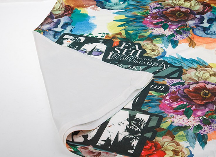 تیشرت آستین بلند زنانه طرح دار