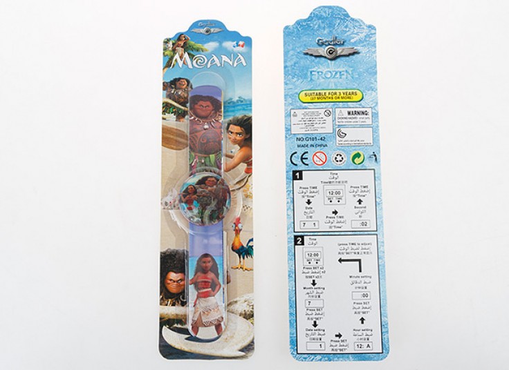 ساعت کارتونی بند خط کشی