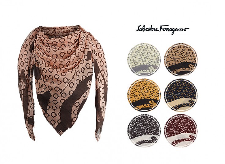 روسری نخی Salvatore Ferragamo