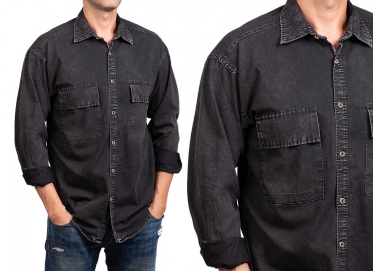 پیراهن جین سایز بزرگ مردانه Gulf Bird