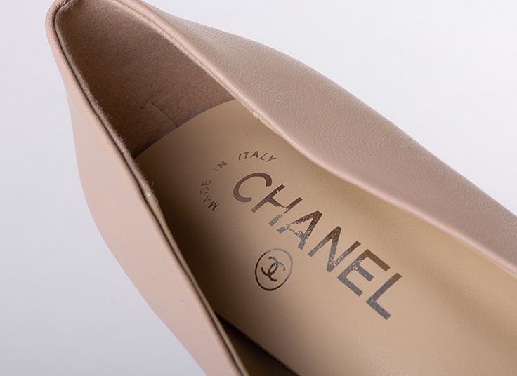 کفش پاشنه دار چرم طبیعی Chanel