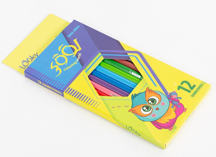 مداد رنگی 12 رنگ Looky