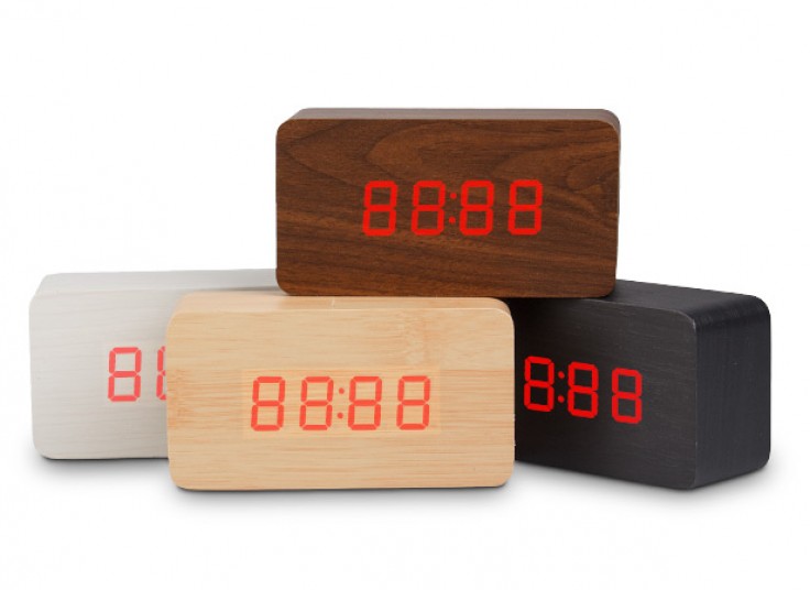 ساعت رومیزی wooden clock