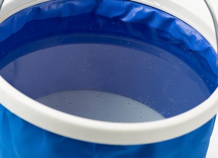 ست اسفنج و سطل تاشو