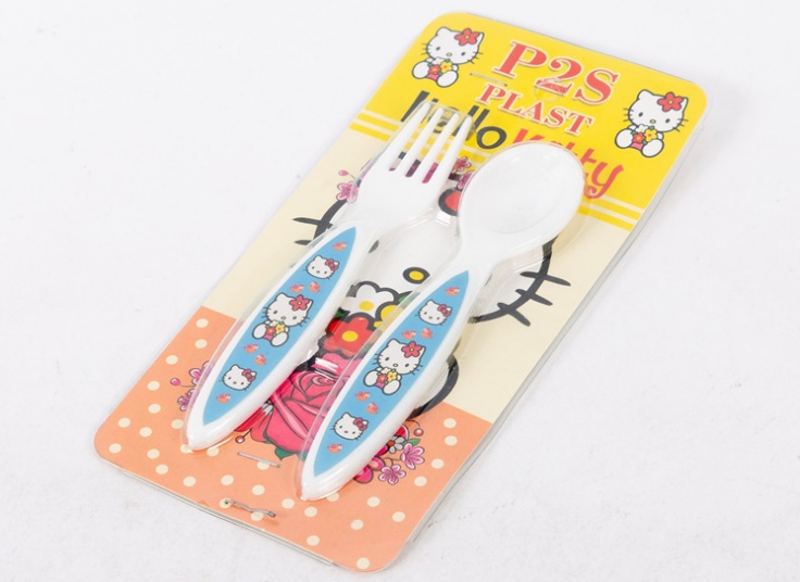 ست قاشق و چنگال بچگانه کارتونی