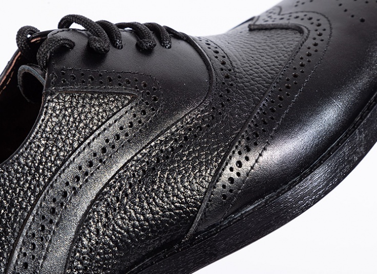 کفش چرمی هشت ترک مردانه طرح ecco