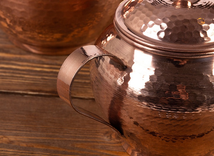 ظروف آشپزخانه مسی