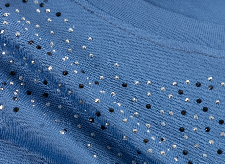 تیشرت سایز بزرگ زنانه نگین دار