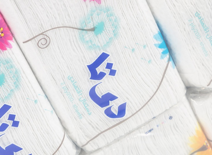 بسته ده عددی دستمال کاغذی 100 برگ دی تا