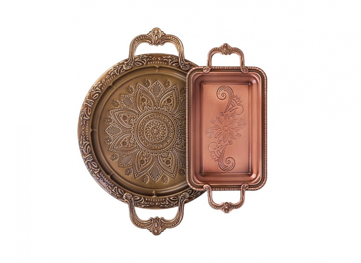 سینی فلزی طرح برجسته