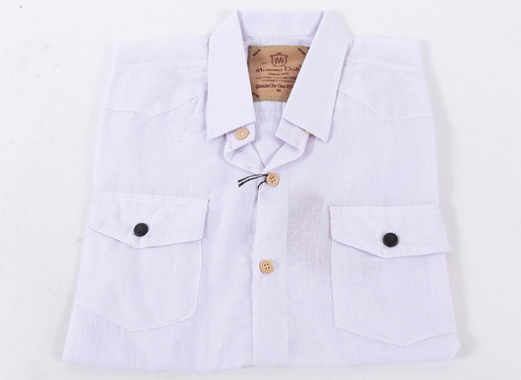 پیراهن مردانه آستین کوتاه طرح Massimo Dutti