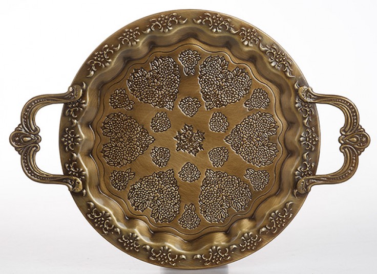 سینی فلزی طرح برجسته