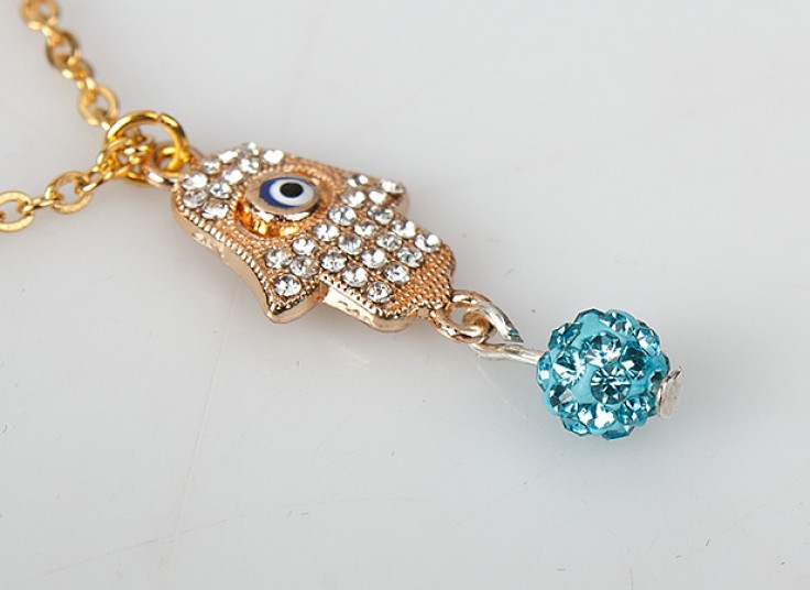 آویز ساعت نگین دار