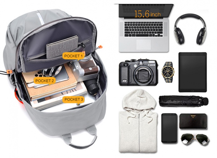 کوله پشتی لپ تاپ USB دار