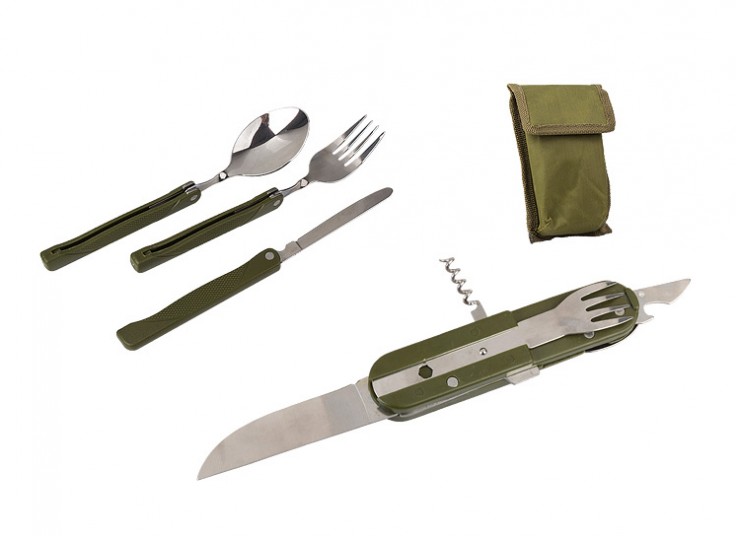 ست قاشق چنگال و چاقو سفری