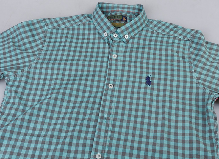 پیراهن مردانه چهارخانه طرح POLO