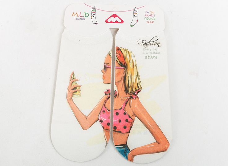 جوراب طرح چاپی MLD