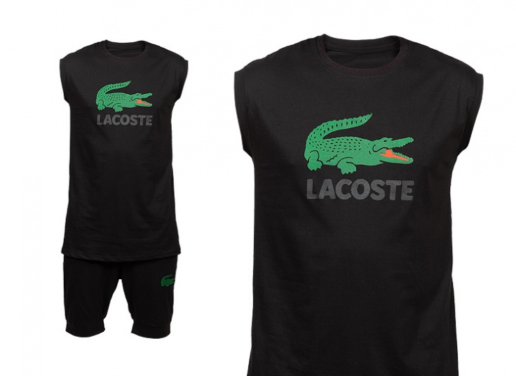 رکابی شلوارک مردانه طرح Lacoste