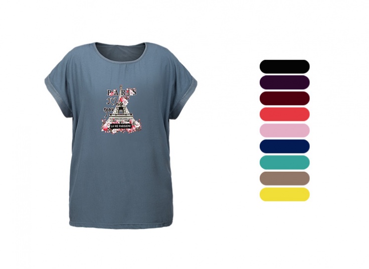 تیشرت زنانه طرح ایفل