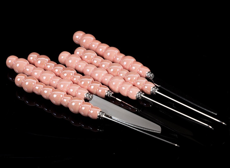 کارد و چنگال دسته مرواریدی