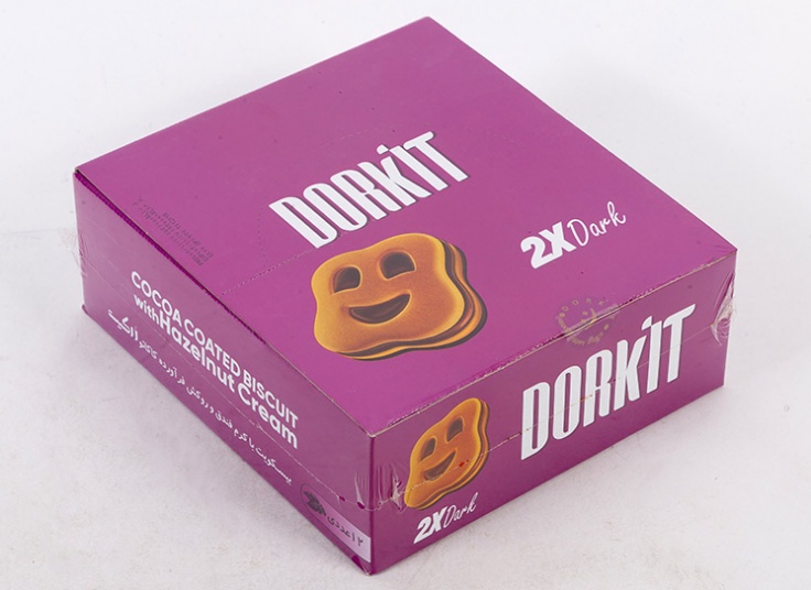 بیسکویت کرم دار طرح لبخند DORKIT