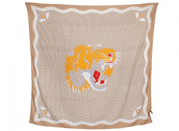 روسری ساتن ابریشم قواره دار Multi Brand