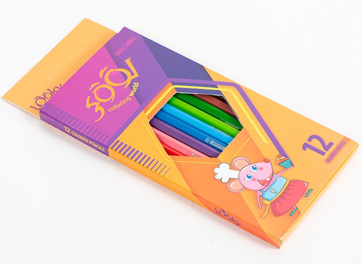 مداد رنگی 12 رنگ Looky