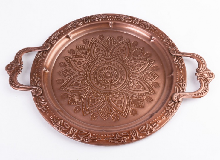 سینی فلزی طرح برجسته