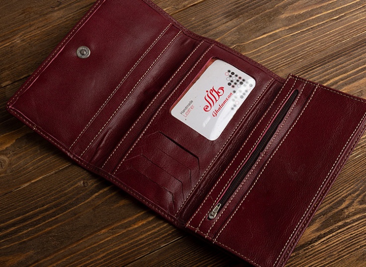 کیف پول چرم طبیعی زنانه