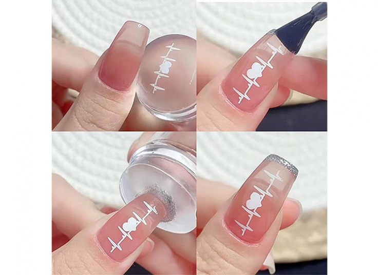 استامپ فرنچ ناخن سیلیکونی