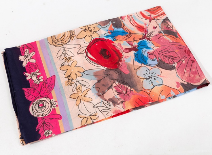 روسری ابریشم دست دوز