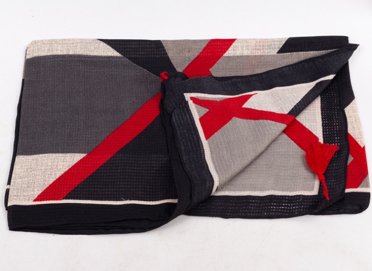 شال نخی چند رنگ تابستانی