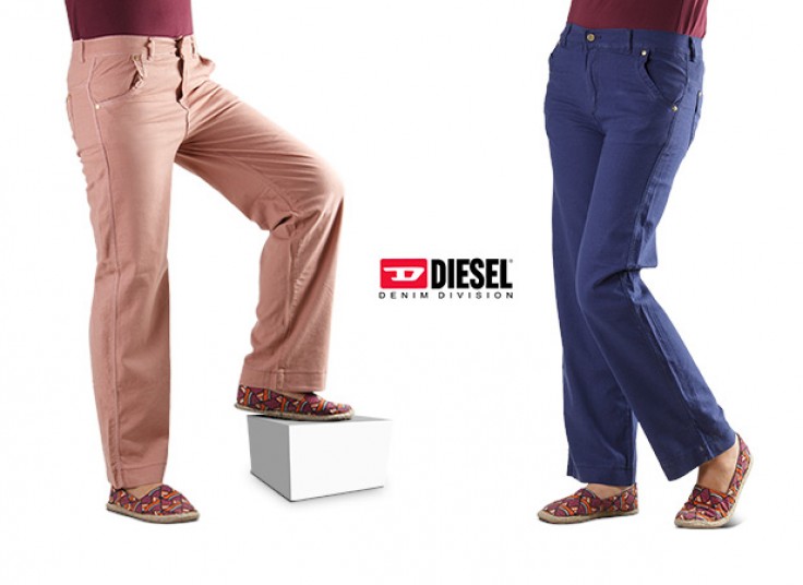 شلوار لینن زنانه Diesel