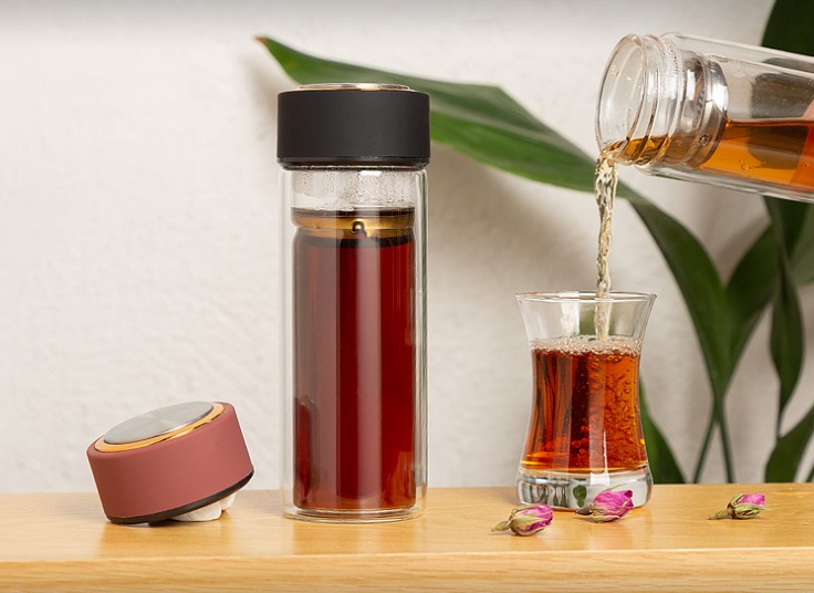 فلاسک دمنوش دو جداره