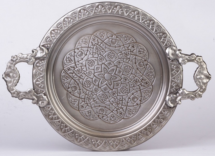 سینی فلزی طرح برجسته