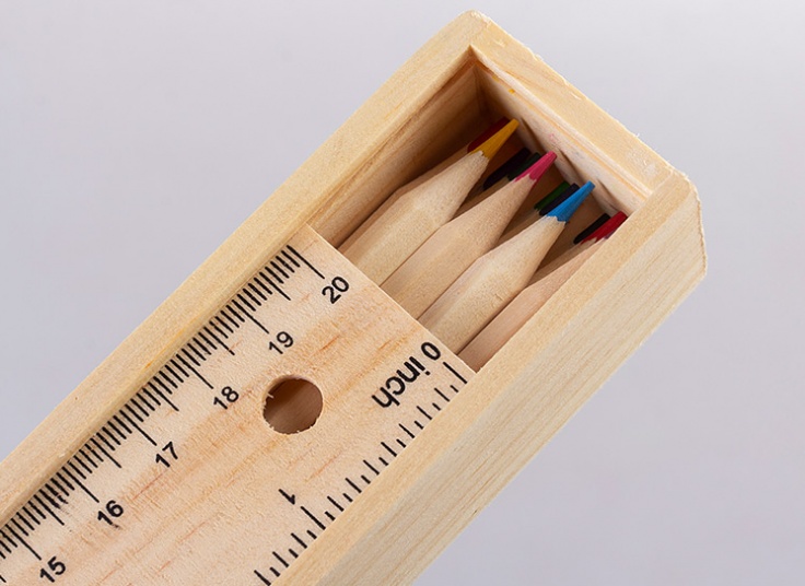 مداد رنگی جعبه چوبی Huifeng