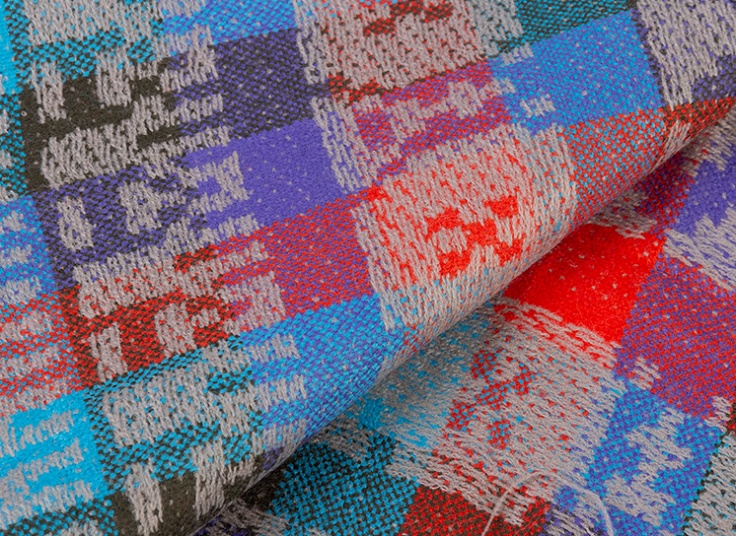 روسری پشمی طرح Zigzag