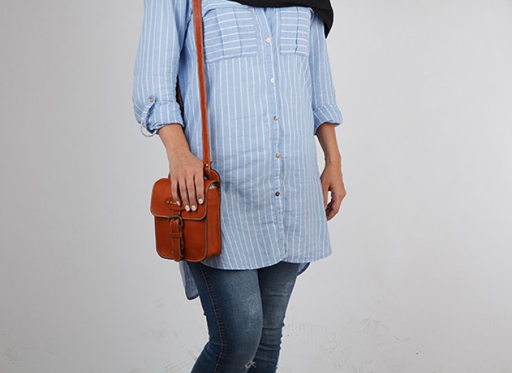 کیف دست دوز چرم طرح Massimo Dutti