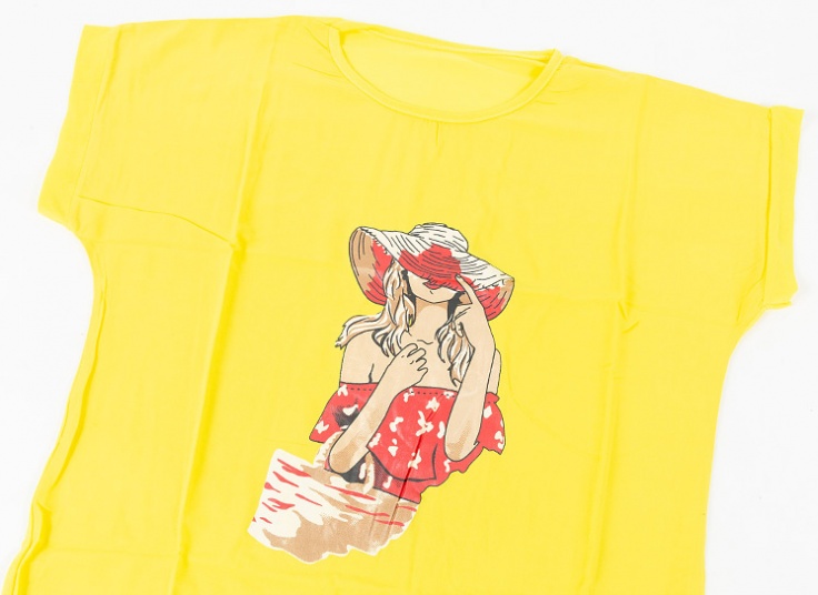 تیشرت زنانه چاپدار