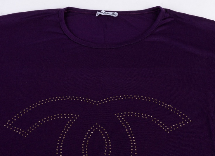 تیشرت زنانه سایز بزرگ طرح CHANEL