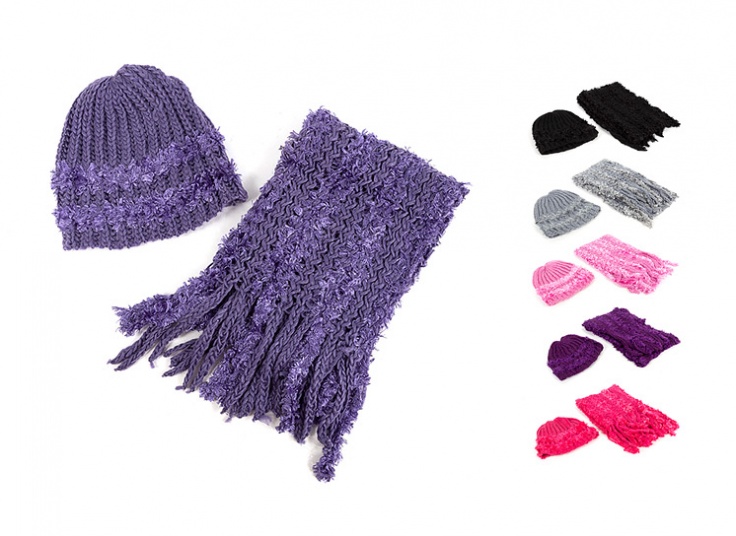 ست شال و کلاه زنانه موهر