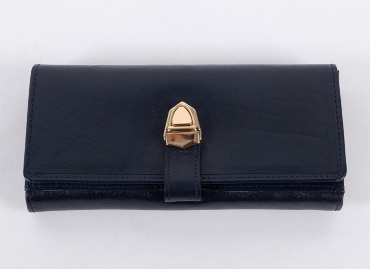 کیف پول زنانه چرم قفل ناخنی